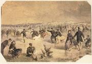 Skating in Central Park Winslow Homer